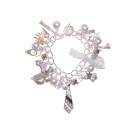 50 Shades of Grey Themed Charm Bracelet