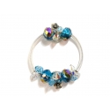 Indicolite Blue Swarovski Crystal Bracelet