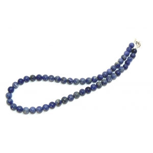 Blue Beaded Sodalite Necklace