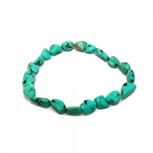 Delicate Blue Turquoise Beaded Bracelet 