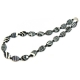 Black and White Beaded Calsilica Necklace
