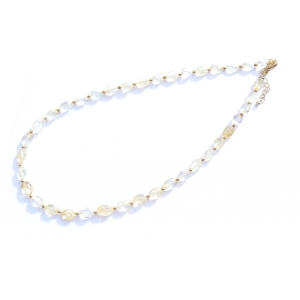 Chic Pale Yellow Citrine Beaded Necklace Chic Pale Yellow Citrine Beaded Necklace