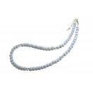 Blue Beaded Lace Agate Necklace