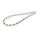 Garnet and Pearl Beaded Necklace