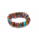 Multi-Coloured Rainbow Mother of Pearl Bracelet