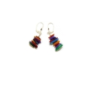 Multi-Coloured Rainbow Mother of Pearl Earrings