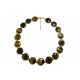 Tiger's Eye Necklace - Rich Brown Button Beads